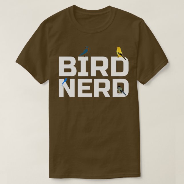 Camiseta Pájaro Nerd 1 (Diseño del anverso)