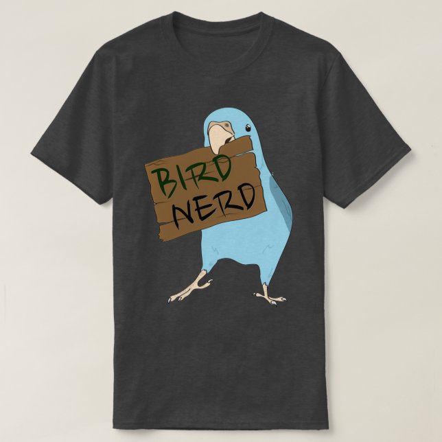 Camiseta Pájaro Nerd 2 (Diseño del anverso)