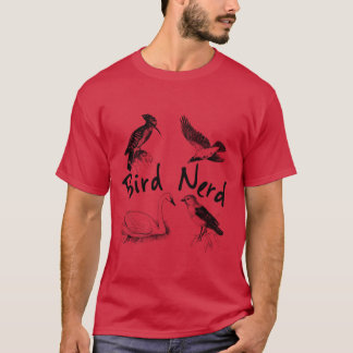Camiseta Pájaro Nerd Bird observación Ornitólogo Wings vint