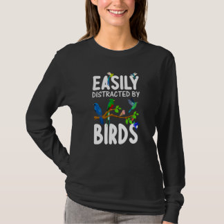 Camiseta Pájaro para hombres mujeres ornitología observador