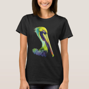 Camiseta Pájaro Pelícano Animal Gráfico Ave Tropical Pelíca