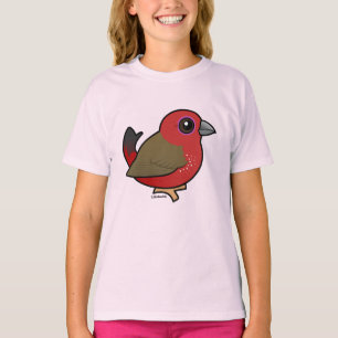 Camiseta Pájaro Personalizado birdorable de Firefinch