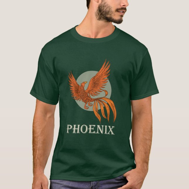 Camiseta Pájaro Phoenix Red Rising (Anverso)