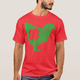 Camiseta Pájaro pollo Hen Shamrock St