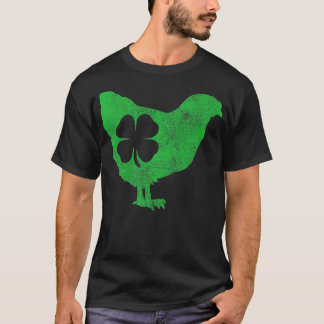 Camiseta Pájaro pollo Hen Shamrock St