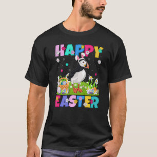 Camiseta Pájaro Puffin Feliz Pascua Bunny