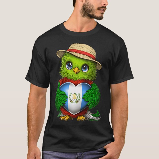 Camiseta Pájaro Quetzal de Guatemala (Anverso)