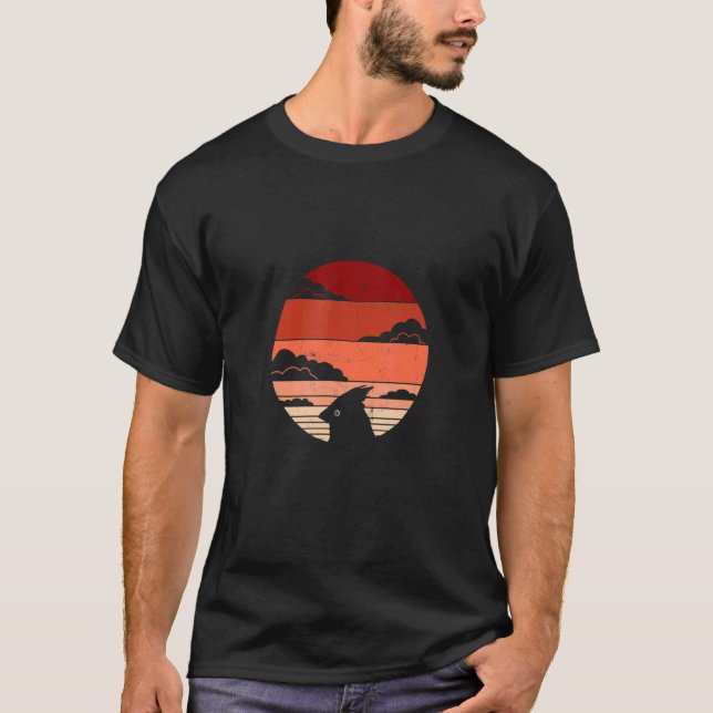 Camiseta Pájaro retro del cardenal norte (Anverso)