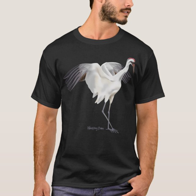 Camiseta Pájaro salvaje de la grúa gigante (Anverso)