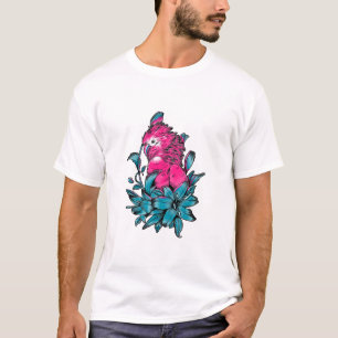 Camiseta pájaro silvestre y arte loro diversión hoodie no s