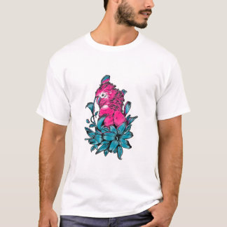 Camiseta pájaro silvestre y arte loro diversión hoodie no s