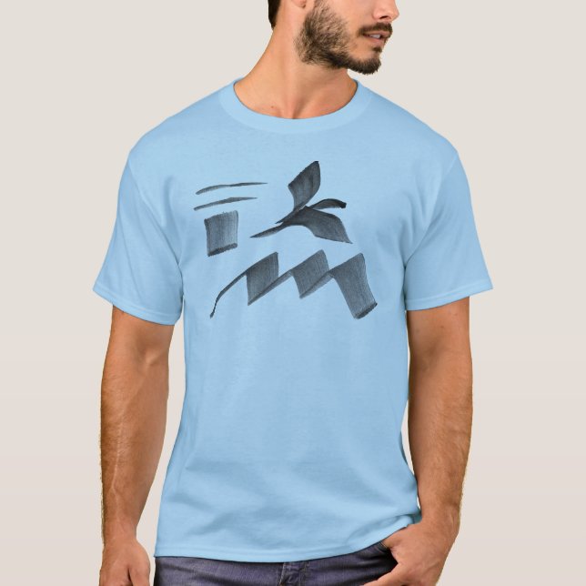 Camiseta Pájaro sobre la montaña 2 (Anverso)