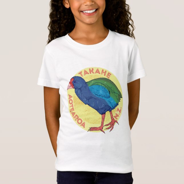 Camiseta Pájaro Takahe NZ (Anverso)