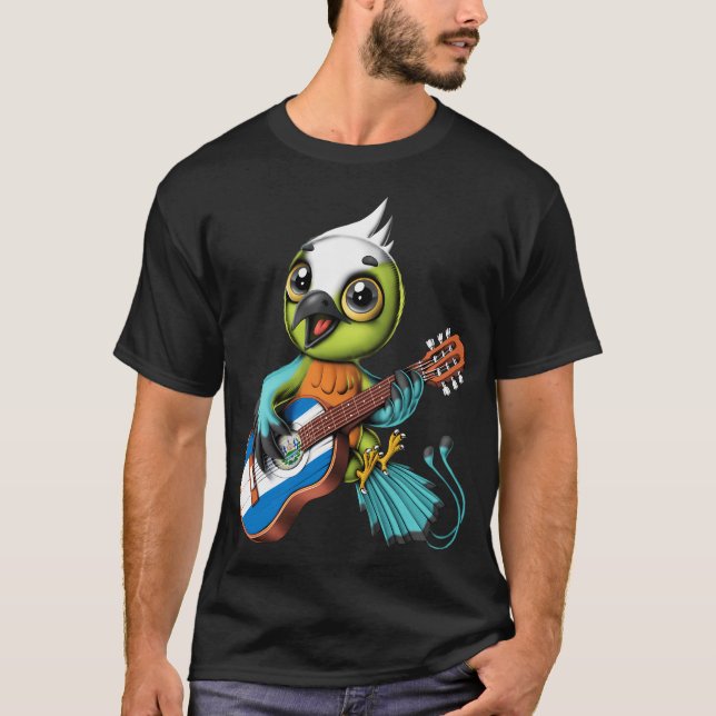Camiseta Pájaro Torogoz de El Salvador (Anverso)