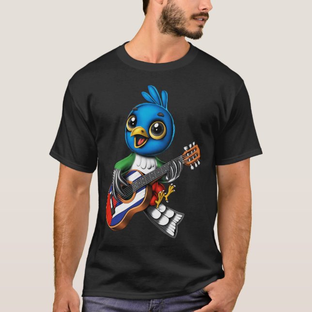 Camiseta Pájaro Trogón Cubano (Anverso)