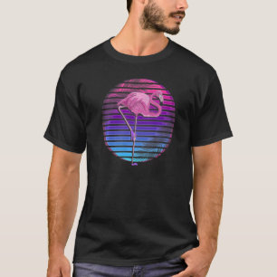 Camiseta Pájaro Tropical Retro Animal Exótico Vaporwave Ros
