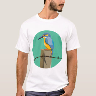 Camiseta Pájaro vector kingfisher NZ