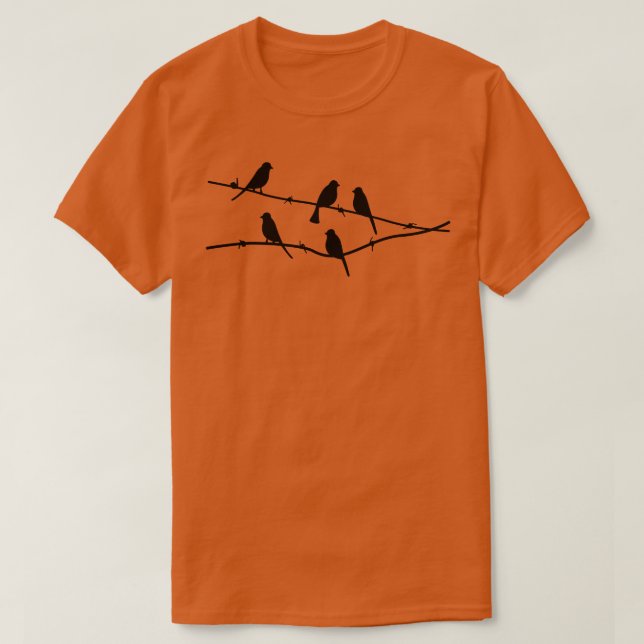 Camiseta pájaros 25 (Diseño del anverso)