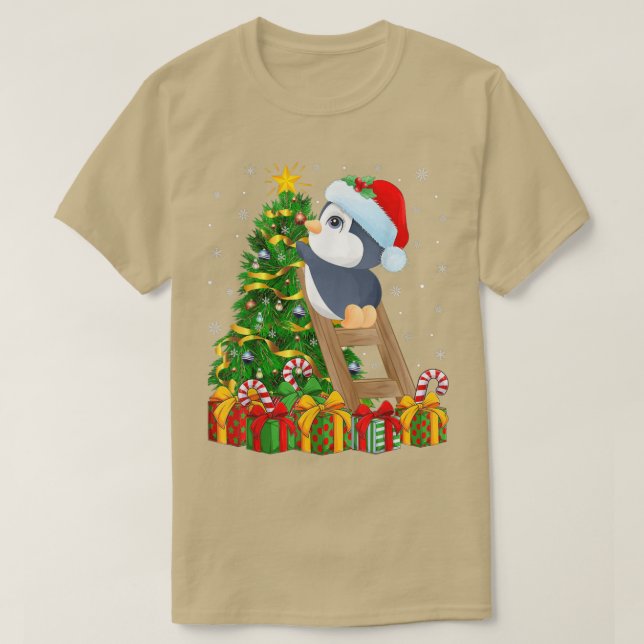 Camiseta Pájaros amantes de la Navidad iluminan Navidades d (Diseño del anverso)