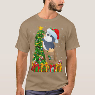 Camiseta Pájaros amantes de la Navidad iluminan Navidades d