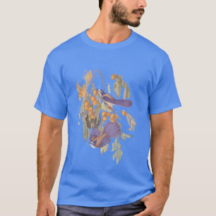 Camiseta Pájaros azules de Audubon la Florida Jay en árbol
