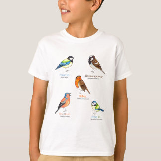 Camiseta Pájaros coloridos del jardín