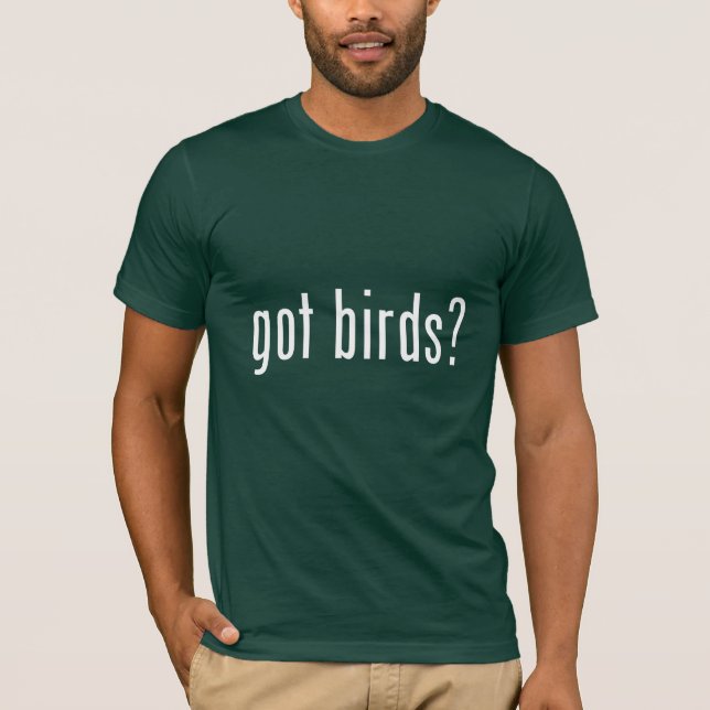 Camiseta ¿pájaros conseguidos? (Anverso)