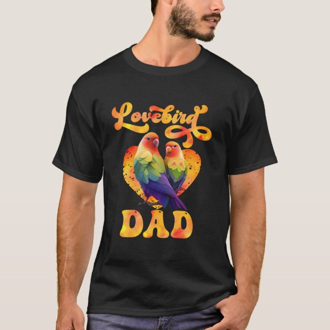 Camiseta Pájaros de Amor Loros Papá Pájaro Loros (Anverso)