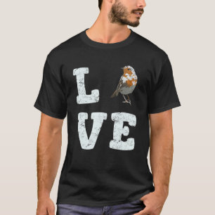 Camiseta Pájaros de amor Pájaro lindo Pájaro observando