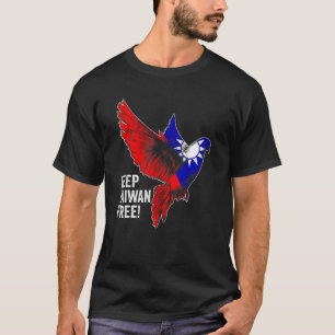Camiseta Pájaros de la Paz de la Bandera Taiwanesa Mantiene