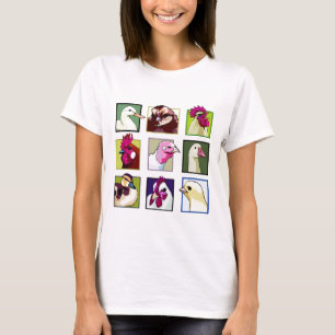 Camiseta Pájaros de las aves: Aves (pollo, pato, ganso,