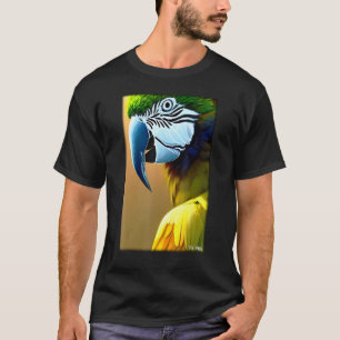 Camiseta Pájaros de loro Pájaros de aves silvestres de Maca