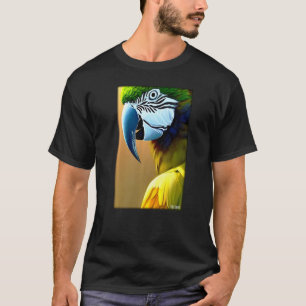 Camiseta Pájaros de loro Pájaros de aves silvestres de Maca