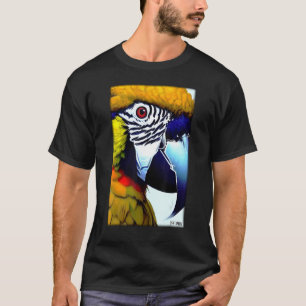 Camiseta Pájaros de loro Pájaros de aves silvestres de Maca