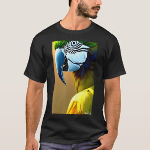 Camiseta Pájaros de loro Pájaros de aves silvestres de Maca