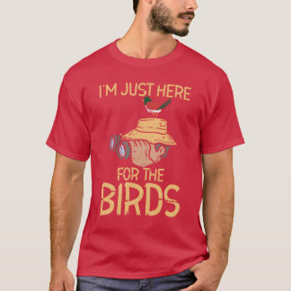 Camiseta Pájaros de observación de aves Binoculares de aves