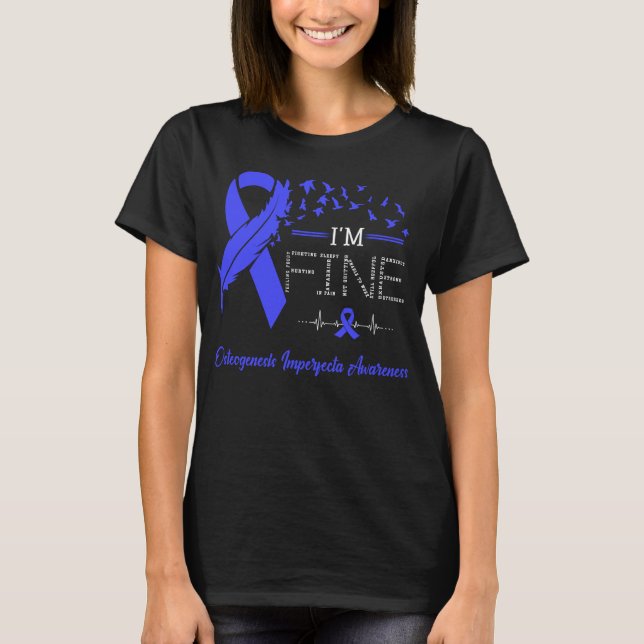 Camiseta Pájaros de pluma Soy la mejor osteogénesis imperfe (Anverso)