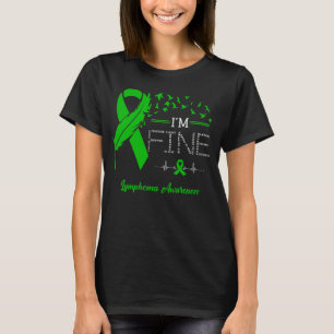 Camiseta Pájaros de pluma Soy una conciencia del linfoma fi