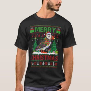 Camiseta Pájaros de Puffin árboles navideños Santa Puffin N
