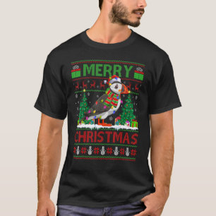 Camiseta Pájaros de Puffin árboles navideños Santa Puffin N