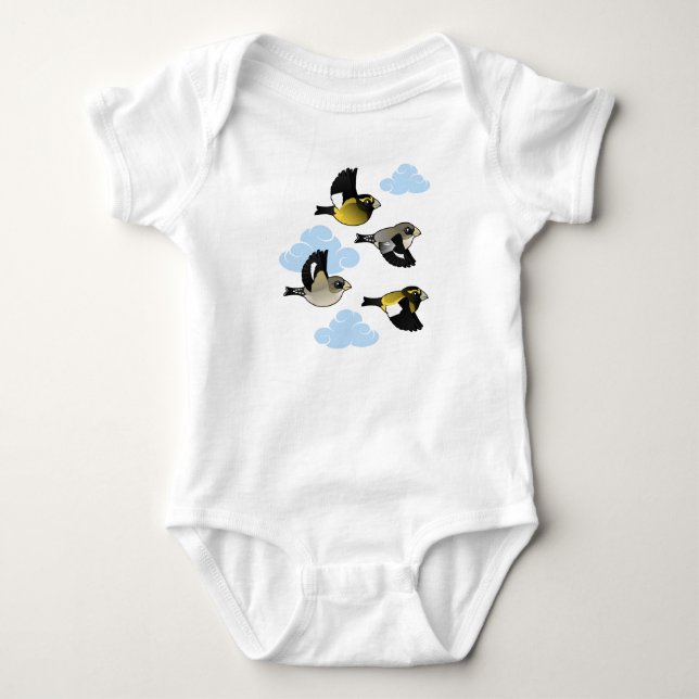 Camiseta Pájaros de tarde en vuelo (Anverso)