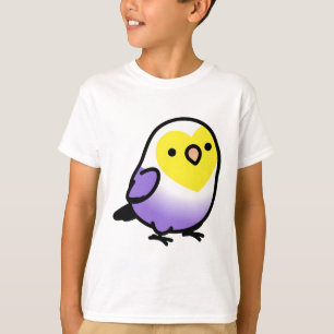 Camiseta Pájaros del Orgullo LGBT+ no binarios