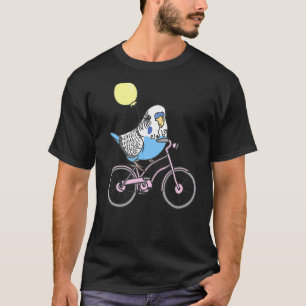 Camiseta Pájaros en bicicleta Dueño de Parrot Mascota Azul