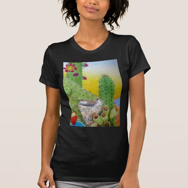 Camiseta Pájaros en el desierto (Anverso)