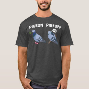 Camiseta Pájaros Enamorados Regalo Gracioso Pigeon Pigeoff