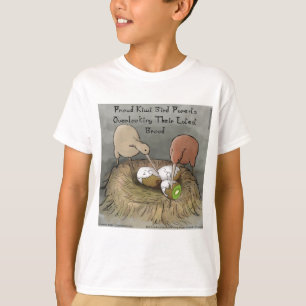 Camiseta Pájaros Kiwi Divertidos Cuidando su Fruta