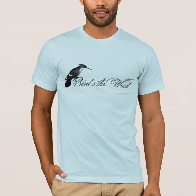 Camiseta pájaros la palabra (Anverso)