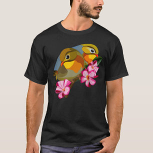 CAMISETA PÁJAROS LEIOTHRIX DE LIBERTAD ROJA
