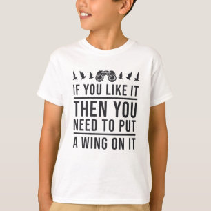 Camiseta Pájaros Mirando Un Ala En El Funny Observador De P