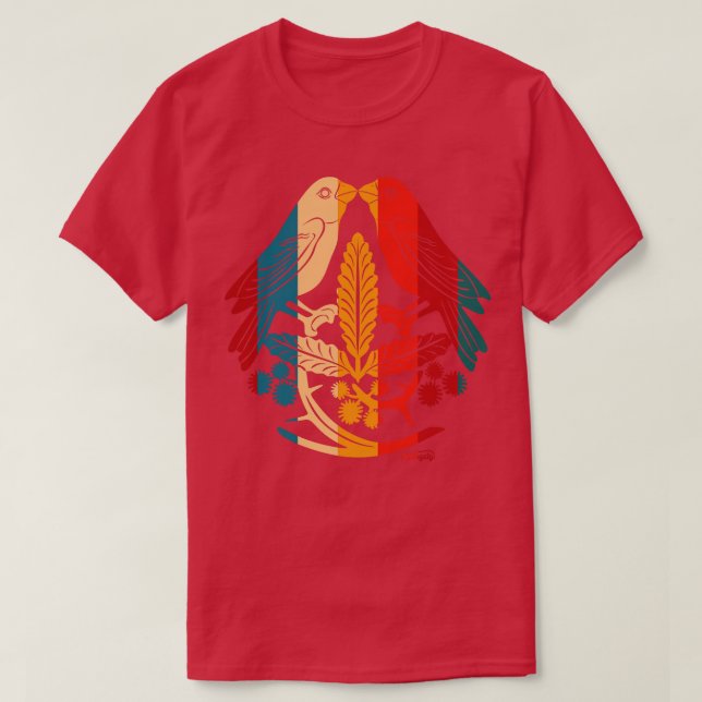 Camiseta Pájaros pequeños (Diseño del anverso)